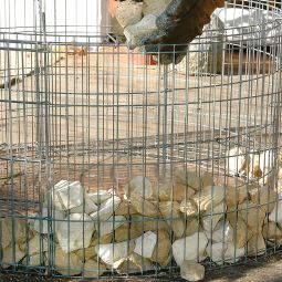 Carré potager en gabion rond 9