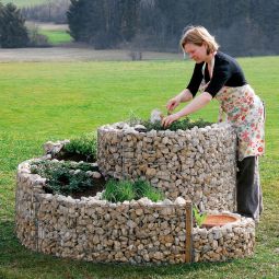 Spirale d'herbes bellissa gabion 3