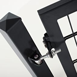 Portillon grille anthracite foncé à 3