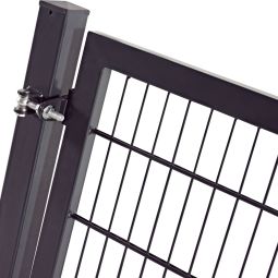 Portillon grille anthracite foncé à 6