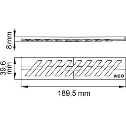 Grille design Stripes ACO ShowerDrain 4