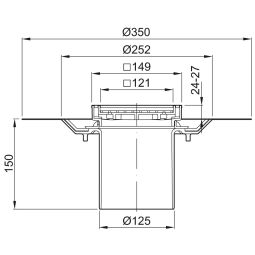 Rehausse siphon de sol ACO, 4
