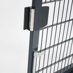 Portillon grille anthracite foncé à 5