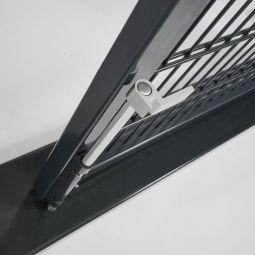 Portillon grille anthracite foncé à 7