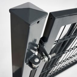 Portillon grille anthracite foncé à 8