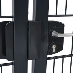 Portillon grille anthracite foncé à 3