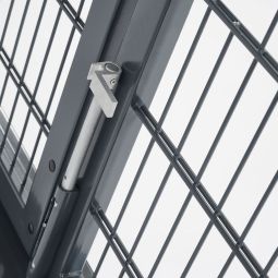 Portillon grille anthracite foncé à 6