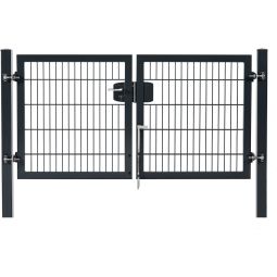 Portillon grille anthracite foncé à 10