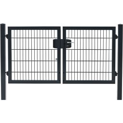 Portillon grille anthracite foncé à 11