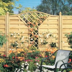 Panneau brise-vue bois, Wellker avec 3