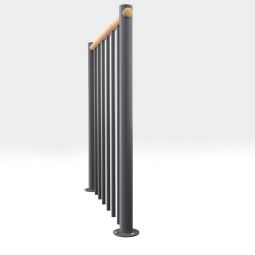 Minka balustrade grise avec barres 3
