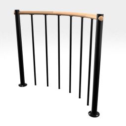 Minka balustrade noire avec barres 3