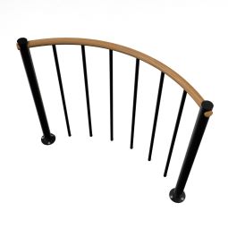 Minka balustrade noire avec barres 4