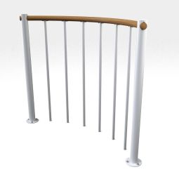 Minka Garde-corps blanc rond à 3