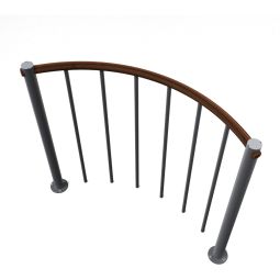 Minka balustrade grise avec barres 4
