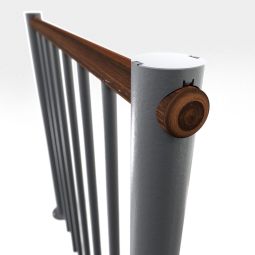 Minka balustrade grise avec barres 5