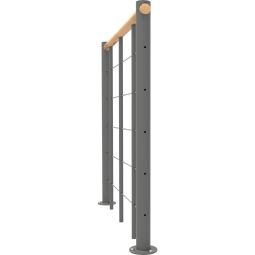 Minka Garde-corps gris avec barreaux 3