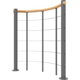 Minka balustrade grise avec câbles 3