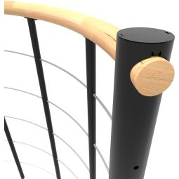 Minka balustrade noire avec câbles 5