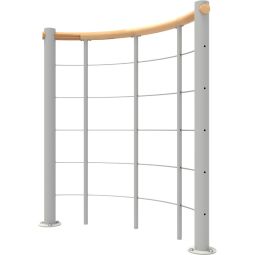 Minka balustrade blanche avec câbles 3