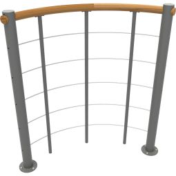 Minka balustrade grise avec câbles 4