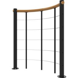 Minka balustrade noire avec câbles 3