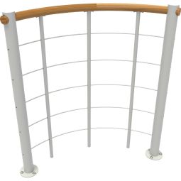 Minka balustrade blanche avec câbles 4