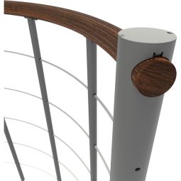 Minka balustrade grise avec câbles 5