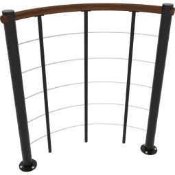 Minka balustrade noire avec câbles 4