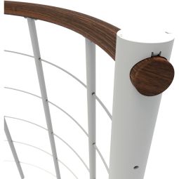 Minka balustrade blanche avec câbles 5