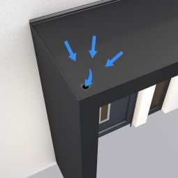 Auvent de toit rectangulaire BS 7