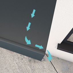 Parois latérales pour auvent porte 4