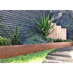 Wellker Rasenkante Metall Cortenstahl Rost 4