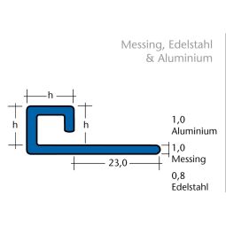 BLANKE Profilé de carrelage CUBELINE 3
