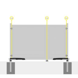 Entraînement de porte double avec 8