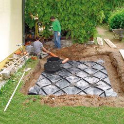 Kit récupérateur eau de pluie, 4