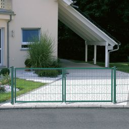 Portillon grillagé en kit vert 3