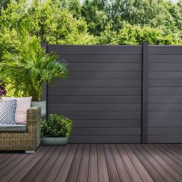 GroJa Solid Clôture Pare-vue Anthracite 3