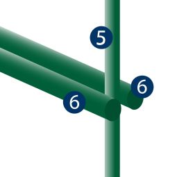 Panneau de grillage vert (RAL 3