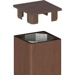 Poteau pour pare-vue bois composite 3