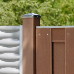 Poteau pour pare-vue bois composite 4