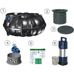 Kit de récupération eau de 3