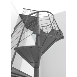 Minka escalier colimaçon Milano gris 7