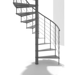 Minka escalier colimaçon Milano gris 8