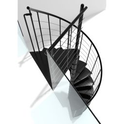 Minka escalier colimaçon Milano noir 5