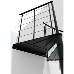 Minka escalier colimaçon Milano noir 6
