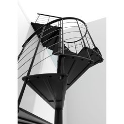 Minka escalier colimaçon Milano noir 7