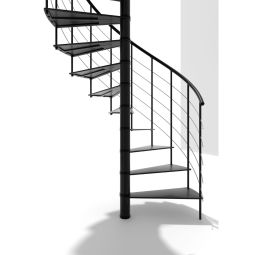 Minka escalier colimaçon Milano noir 8