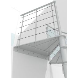 Minka escalier colimaçon Milano blanc 5