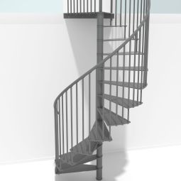Minka escalier colimaçon Portofino gris 3